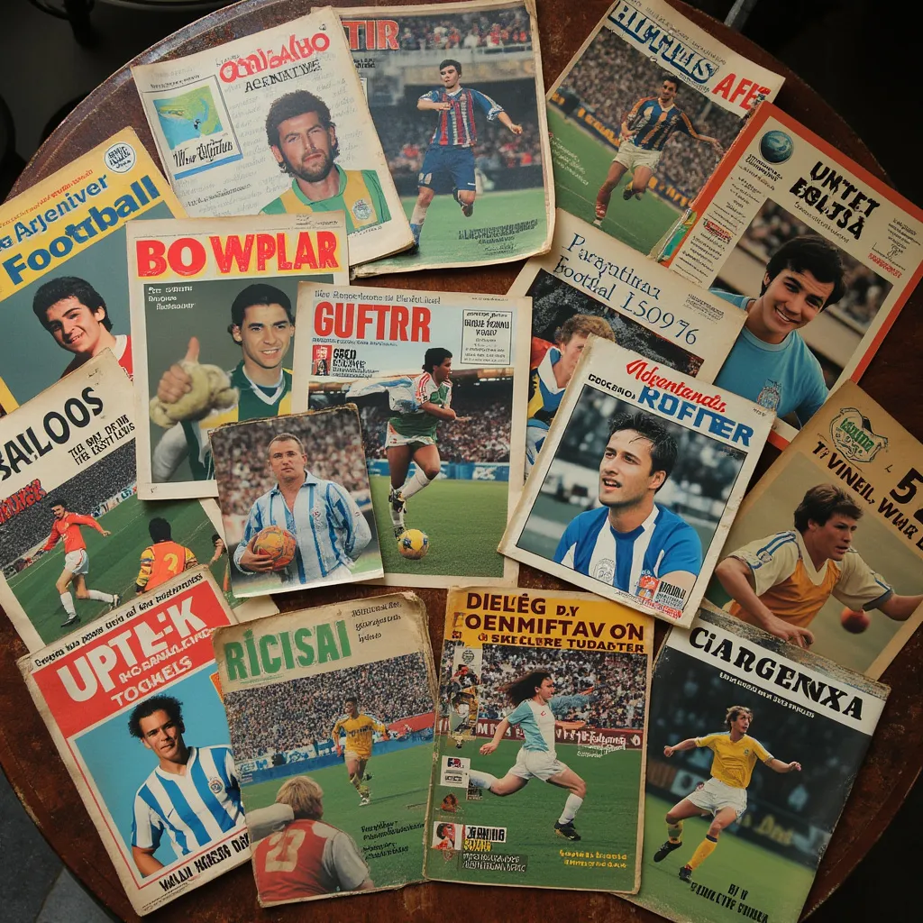 Colección de revistas de fútbol antiguas