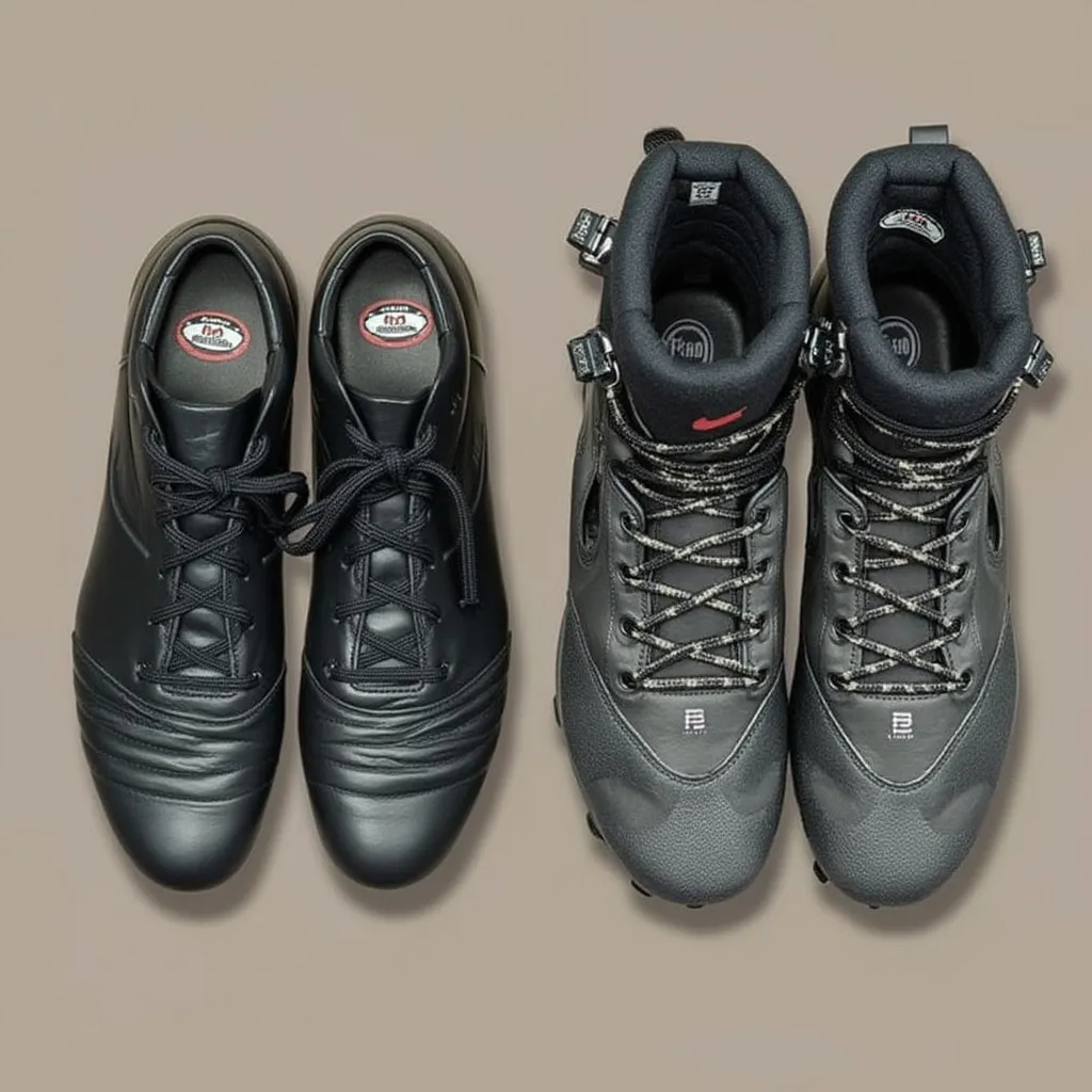 Botines de fútbol clásicos y bercis tácticos